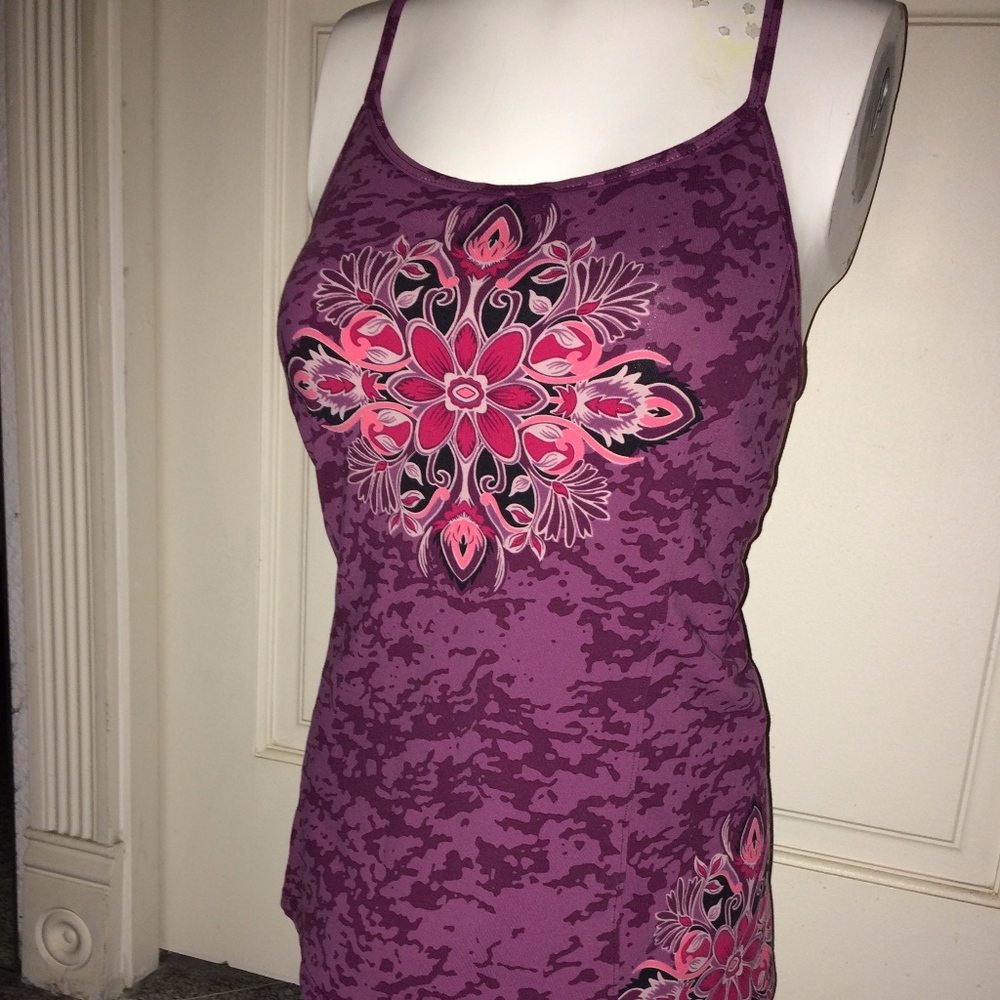 Yoga Spacedye Slim Racerback Long Tank